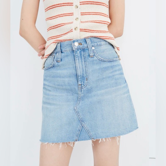 Madewell Dresses & Skirts - Madewell Rigid Denim A-Line Skirt
